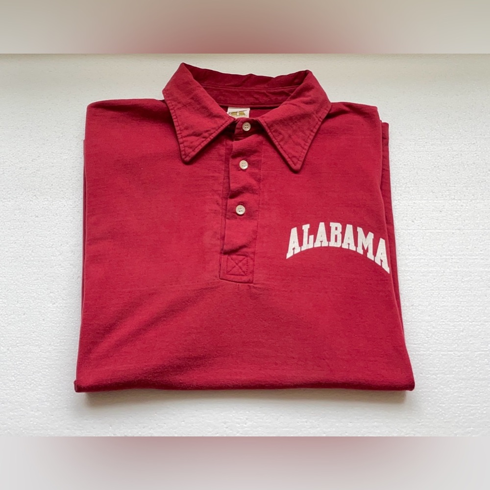 🐘🐘VINTAGE BAMA RUSSELL ATHLETIC POLO CRIMSON TIDE ROLL TIDE TAILGATE GAMEDAY